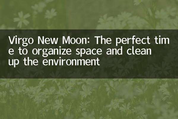 Virgo New Moon: The perfect time to organize space and clean up the environment
