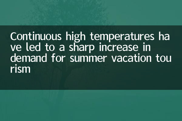 Die kontinuierlichen hohen Temperaturen haben zu einem starken Anstieg der Nachfrage nach Sommerferien -Tourismus geführt