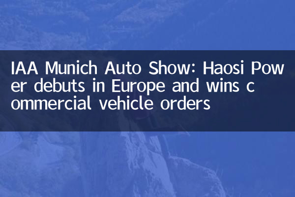 Автосалон IAA Munich: Haosi Power дебютирует в Европе и выигрывает заказы на коммерческие транспортные средства