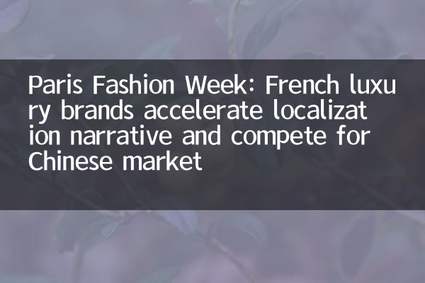 Paris Fashion Week: French luxury brands accelerate localization narrative and compete for Chinese market