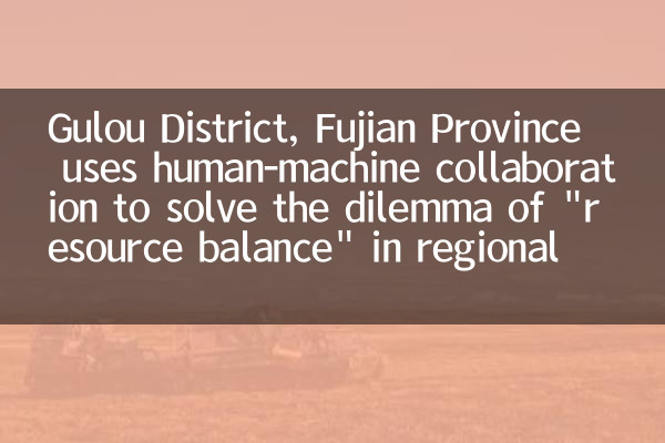 Gulou District, Fujian Province uses human-machine collaboration to solve the dilemma of 