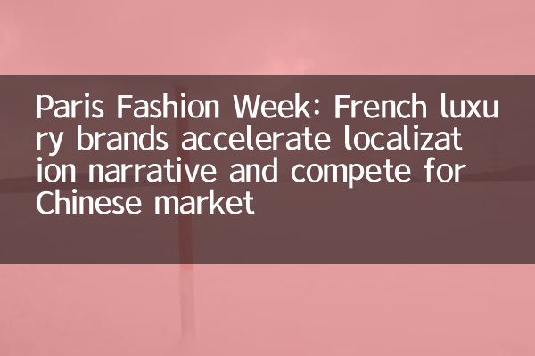 Paris Fashion Week: les marques de luxe françaises accélèrent le récit de localisation et rivalisent pour le marché chinois