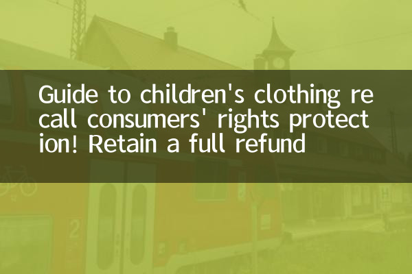 Guide to children's clothing recall consumers' rights protection! Retain a full refund