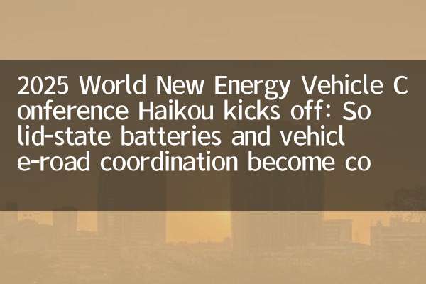 2025 Conférence mondiale sur les véhicules énergétiques Haikou Début: les batteries à semi-conducteurs et la coordination de la route de véhicule deviennent des problèmes de base