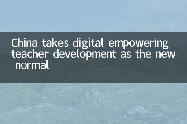 China takes digital empowering teacher development as the new normal