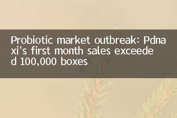 Probiotic market outbreak: Pdnaxi's first month sales exceeded 100,000 boxes