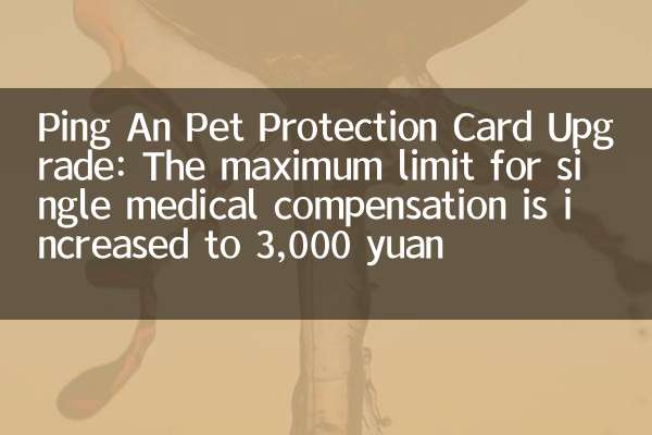 Ping An Pet Protection Card Upgrade: The maximum limit for single medical compensation is increased to 3,000 yuan