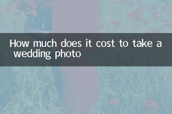 How much does it cost to take a wedding photo