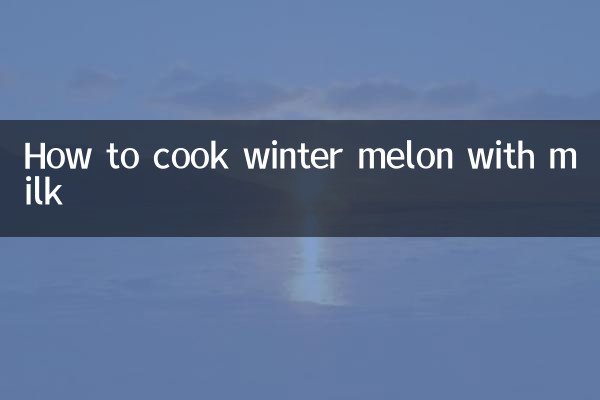 Cómo cocinar el melón de invierno con leche