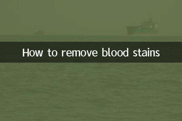 Come rimuovere le macchie di sangue