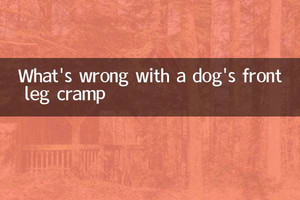 Cosa c'è che non va in un crampi alla gamba anteriore di un cane