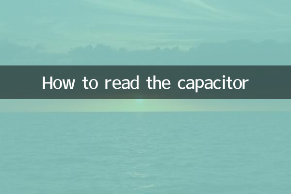 Come leggere il condensatore