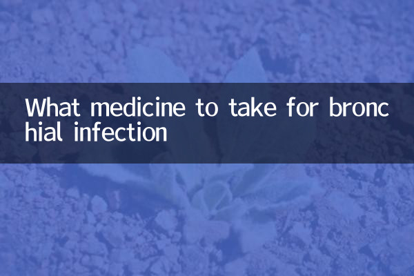 What medicine to take for bronchial infection