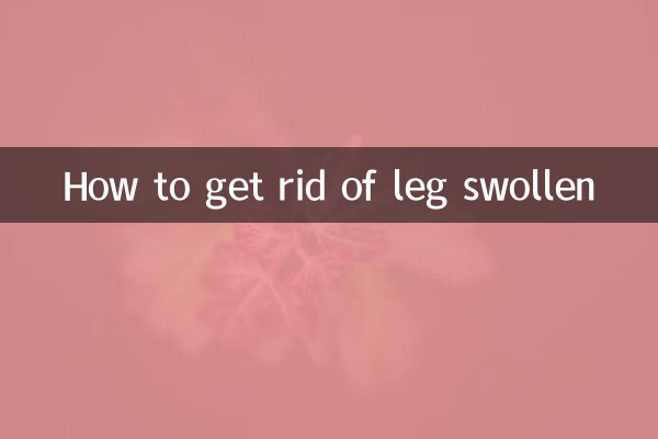 Comment se débarrasser de la jambe gonflée