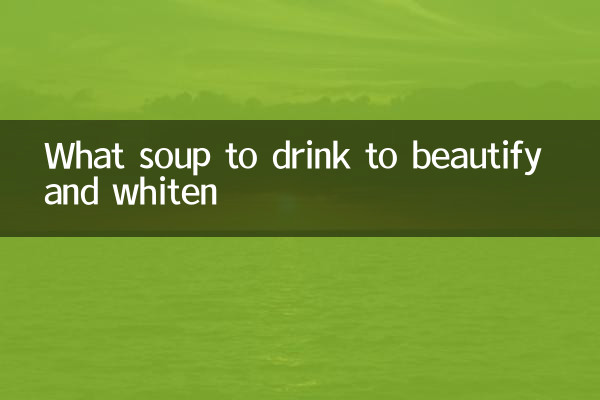 Quelle soupe boire pour embellir et blanchir sa peau ?