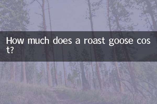 How much does a roast goose cost?