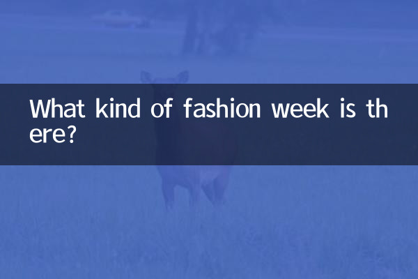 Che tipo di settimana della moda c'è?