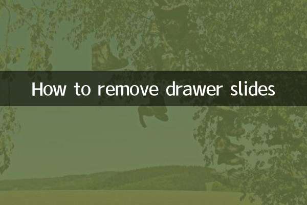 How to remove drawer slides