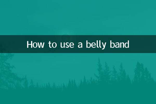 How to use a belly band