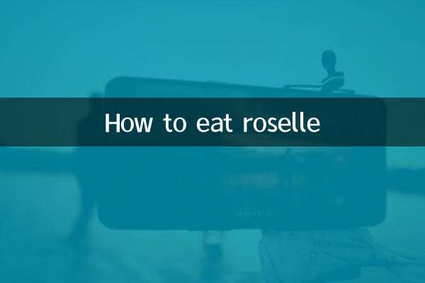 Wie man Roselle isst