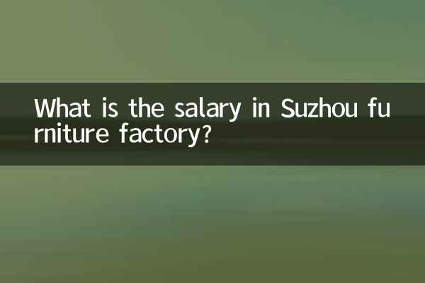 蘇州家具工場の給料はいくらですか?
