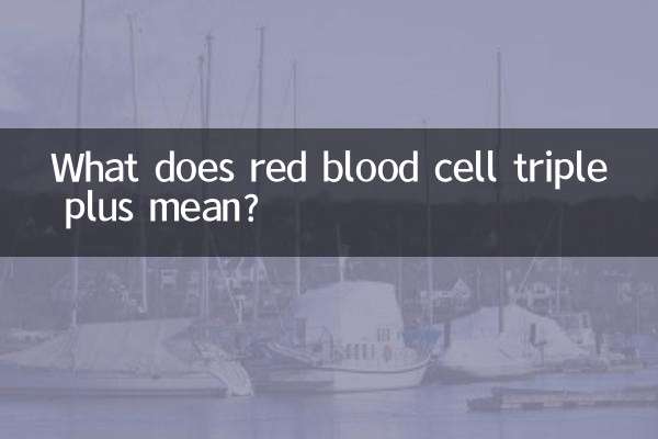 What does red blood cell triple plus mean?