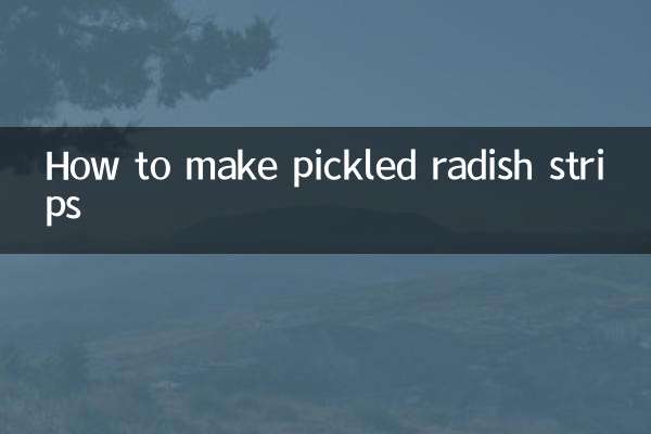 अचार वाली मूली की पट्टियाँ कैसे बनायें