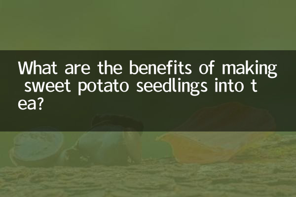 Quais são os benefícios de transformar mudas de batata-doce em chá?