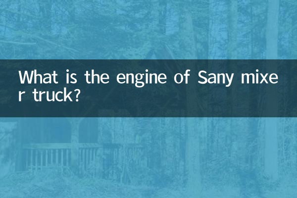 ¿Cuál es el motor del camión mezclador Sany?