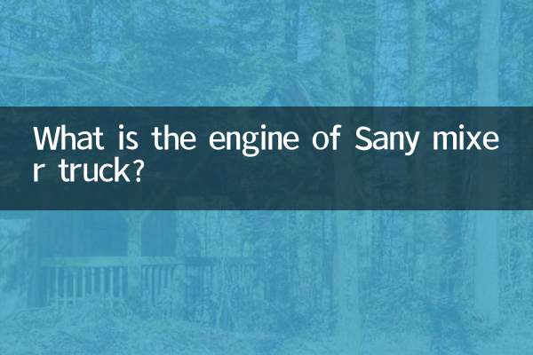 Qual è il motore dell'autobetoniera Sany?