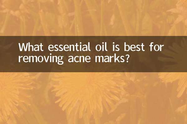¿Qué aceite esencial es mejor para eliminar las marcas de acné?