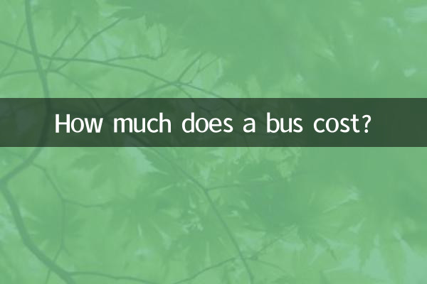 一辆大客车多少钱