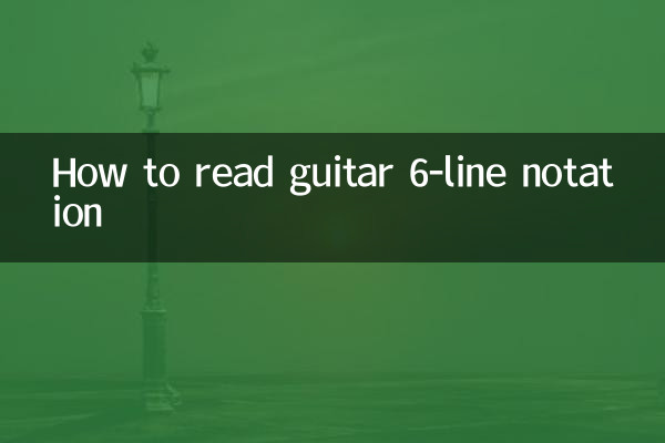 گٹار 6 لائن اشارے کو کیسے پڑھیں