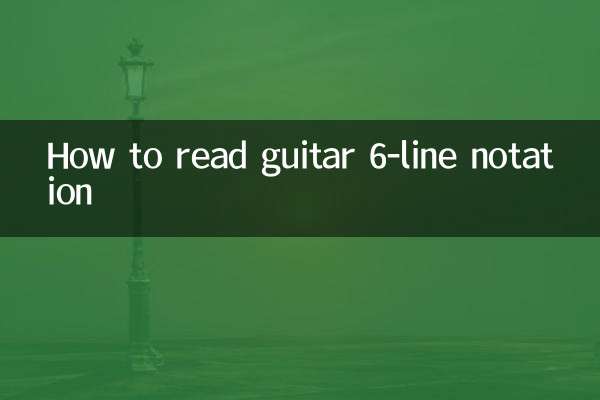 گٹار 6 لائن اشارے کو کیسے پڑھیں