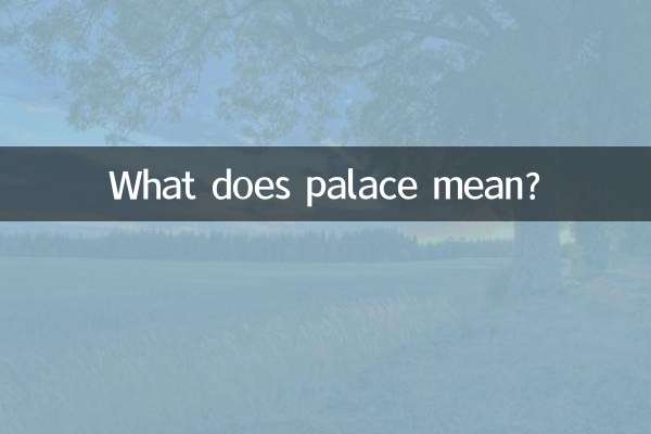 প্রাসাদ মানে কি?