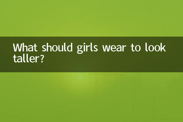 ¿Qué deben usar las niñas para parecer más altas?