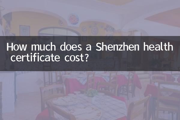 深圳健康證多少錢