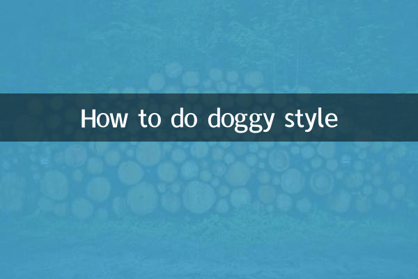 How to do doggy style