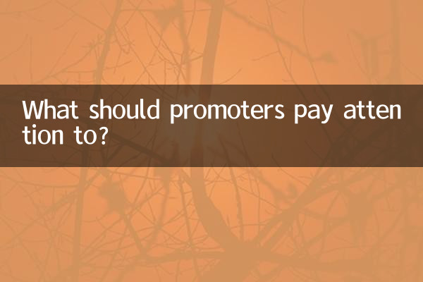 A cosa dovrebbero prestare attenzione i promotori?