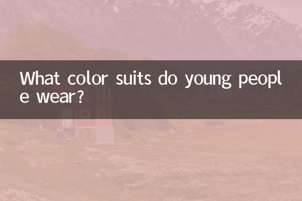What color suits do young people wear?