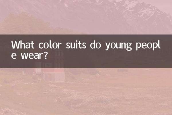 What color suits do young people wear?