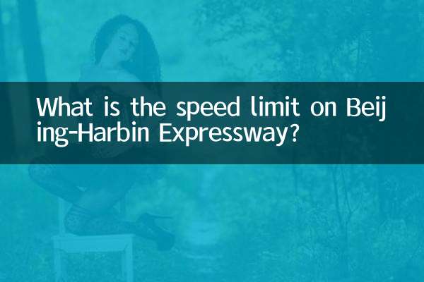 What is the speed limit on Beijing-Harbin Expressway?