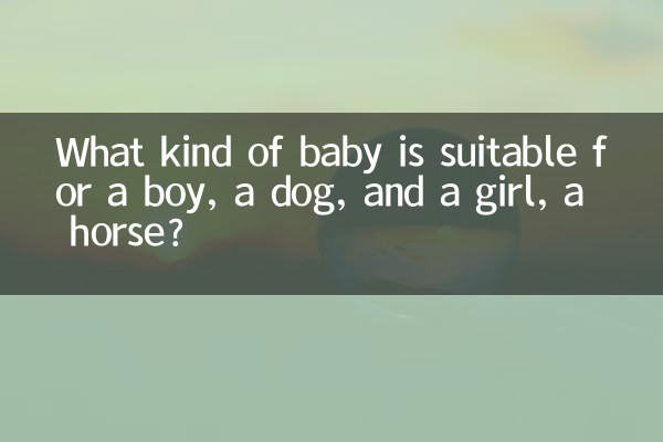 What kind of baby is suitable for a boy, a dog, and a girl, a horse?