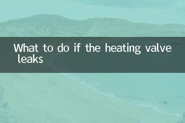 Cosa fare se la valvola del riscaldamento perde