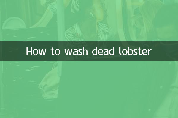 Como lavar lagosta morta