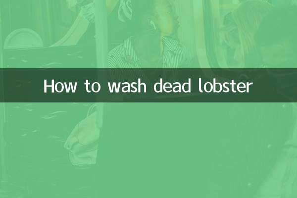 Como lavar lagosta morta