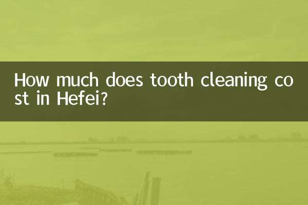 허페이에서 치아 청소 비용은 얼마입니까?