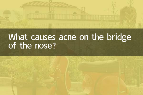 ما الذي يسبب حب الشباب على جسر الأنف؟