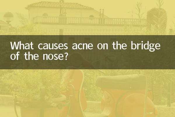 Quelles sont les causes de l’acné sur l’arête du nez ?