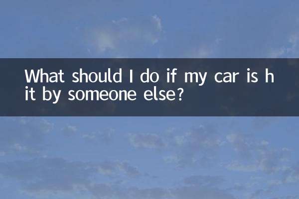 내 차가 다른 사람에 의해 충돌한 경우 어떻게 해야 합니까?